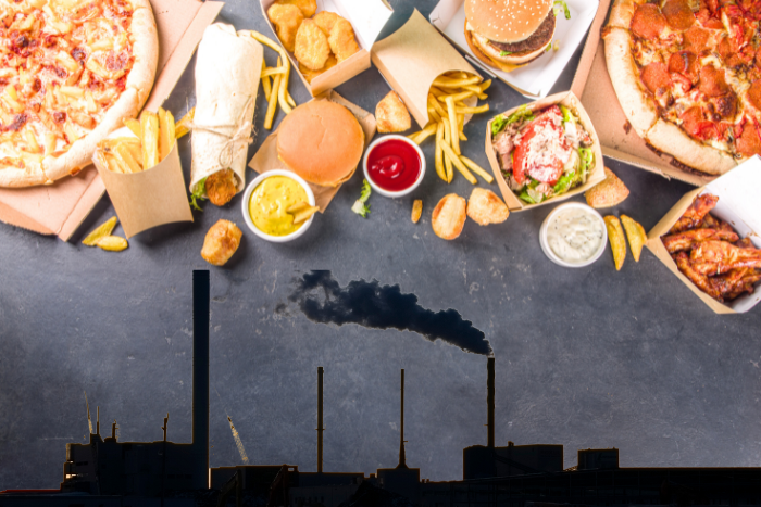 Eating fast food adds calories and emissions, says study